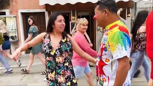 Cocolito causa gran sensación en Venecia, Italia