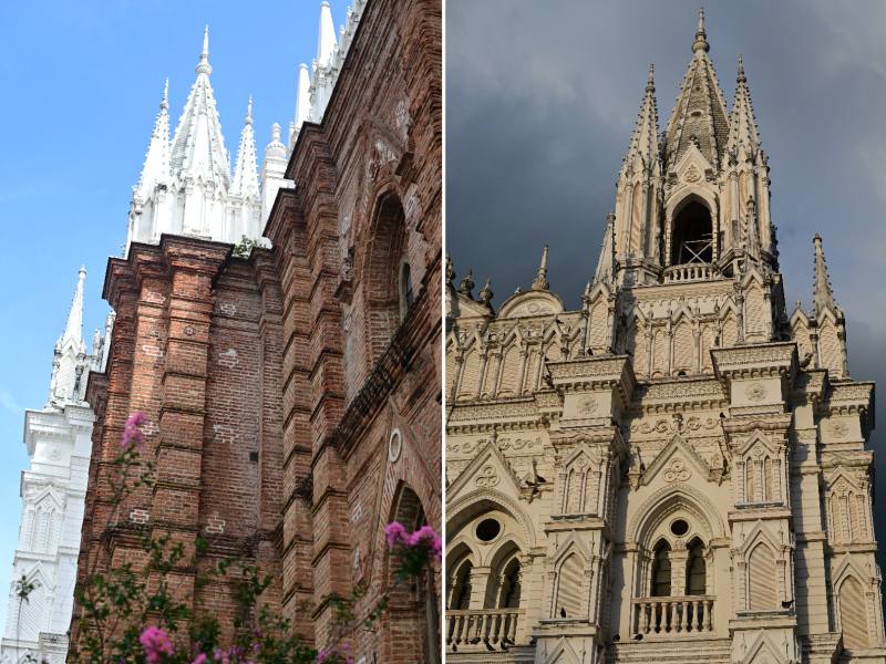 Detalles arquitectónicos de la catedral de Santa Ana