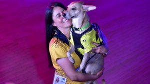 "Además de las medallas se llevan a Colombo", el perrito de los juegos San Salvador 2023