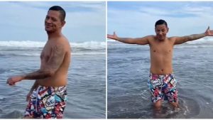 The King Flyp saca su lado cómico: "Y aquí estoy yo, sin dinero, endeudado, pero en la playa"