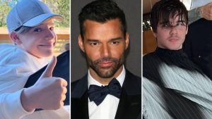 Ricky Martin y sus hijos mayores Matteo y Valentino