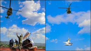 Fuerza Armada removió helicóptero caído sobre iglesia en San Salvador