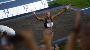 La fiesta y boleto olímpico de Yulimar Rojas en los Juegos San Salvador 2023