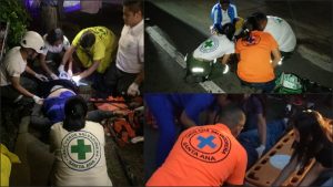 Tres personas fueron atropelladas el domingo en distintos hechos en Santa Ana