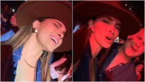 Irene Castillo derrocha amor en concierto de Christian Nodal