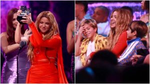 Shakira, acompañada de sus hijos, se alza como máxima ganadora de Premios Juventud