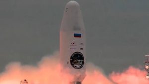 Despegue del cohete ruso con la sonda espacial Luna-25