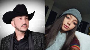 Luis Ángel El Flaco con su hija María Fernanda