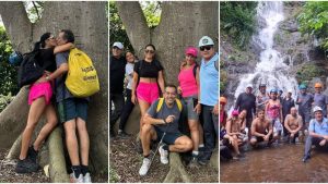 Verónica Guerrero, Moisés Urbina, Pencho Duque y sus parejas visitan cascadas y senderos nacionales