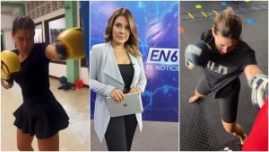 Angie Álvarez le entra duro al kick boxing e impresiona a seguidores ...