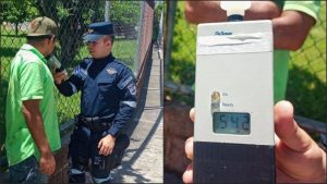 Capturan en Morazán a conductor que manejaba con 542 grados de alcohol en sangre