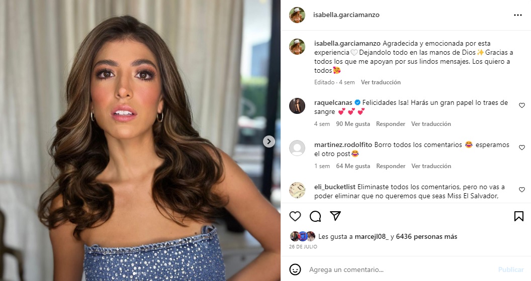 Isabella García-Manzo, Miss El Salvador 2023