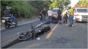 Motociclista murió al chocar de frente con camión en la Troncal del Norte