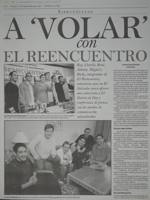 El Reencuentro en El Salvador en 1998