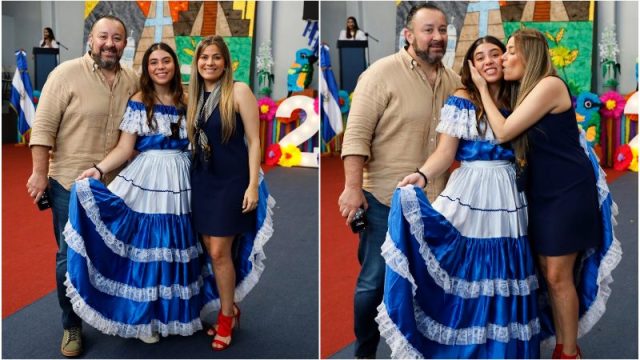 Kathya Carranza muestra acto cívico escolar de su hija Lucía