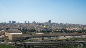 Panorámica de Ciudad Vieja en Jerusalén, Israel