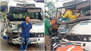 Motorista de la 140 concilió con víctimas de accidente que provocó en el bulevar del Ejército
