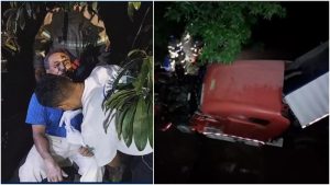 "Estoy vivo de milagro": Conductor de rastra cayó desde puente en Sonsonate