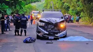 Motociclista murió al impactar con un vehículo en La Libertad
