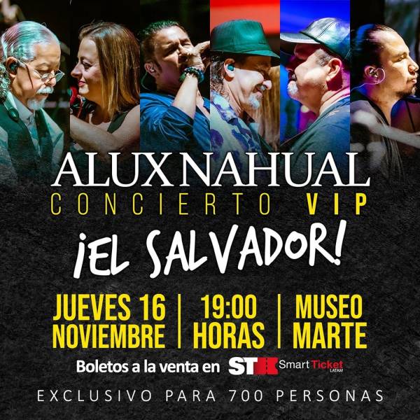 Alux Nahual se presenta en El Salvador este noviembre 16 de 2023