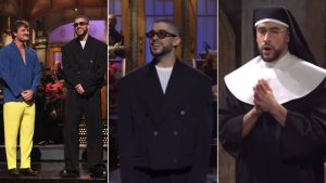 Bad Bunny se codea con Mick Jagger, Pedro Pascal y Lady Gaga en SNL