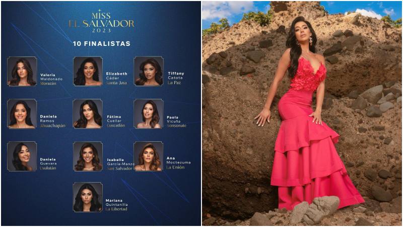 Elizabeth Cáder figuró entre las 10 finalistas de Miss El Salvador 2023