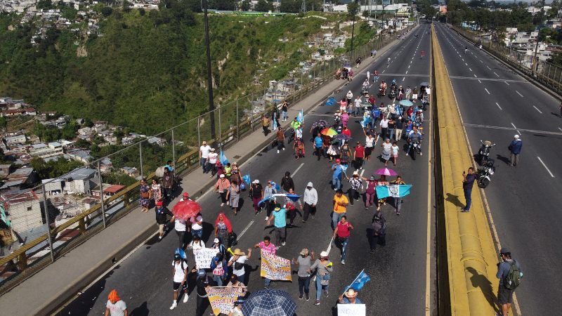 Guatemala protestas carreteras
