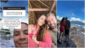 La María Elisa está de visita en su país junto a su esposo, después de 6 años de no visitarlo