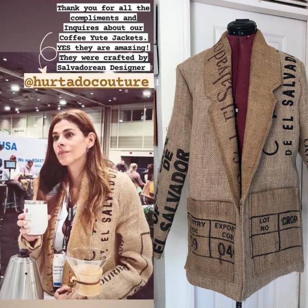 La Yute Jacket del diseñador Manuel Hurtado surgió hace dos años tras una solicitud de una empresa cafetalera