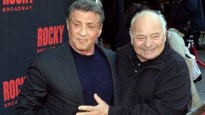 Sylvester Stallone y Burt Young, actores de la saga 