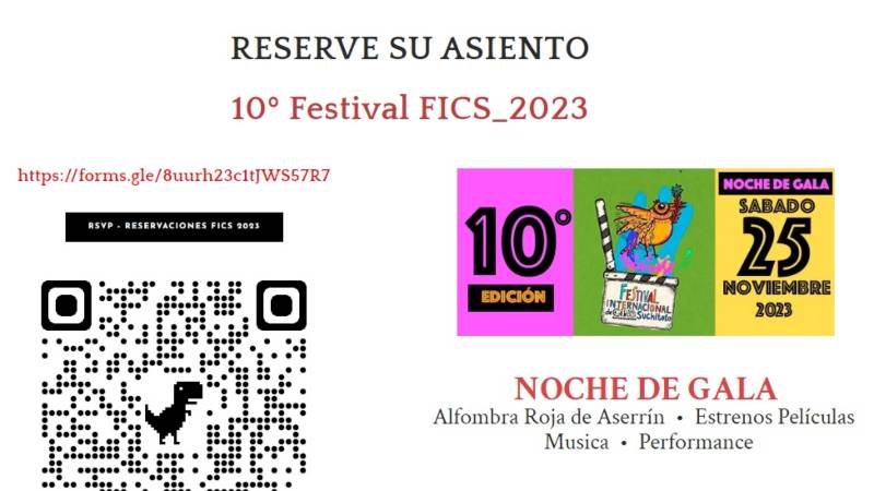Ya puedes reservar cupo para la gala del FICS 2023 en su sitio web