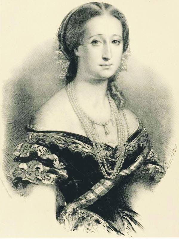 Retrato de la emperatriz francesa Eugenia de Montijo de Cisneros Guerrero