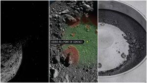 Toma de muestras del asteroide Bennu