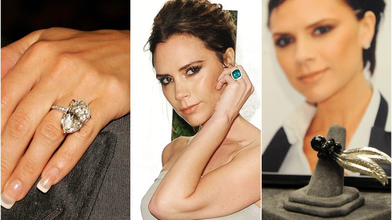 Victoria Beckham y sus anillos de millones de dólares.