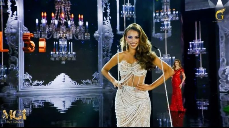 Fátima Calderón luce impecable en preliminar de Miss Grand International