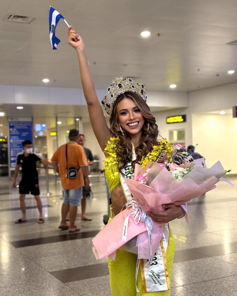 Fátima Calderón en el concurso de belleza Miss Grand International 2023.