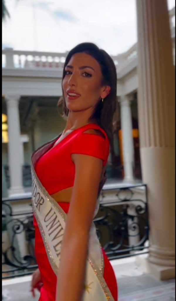 Isabella García Manzo, Miss El Salvador, ya está en El Salvador