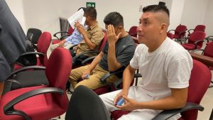 En 2023, el Tribunal Primero de Sentencia de Santa Tecla les impuso un apena de seis años y ocho meses de cárcel luego de cambiar el delito de homicidio agravado a simple. Foto Cortesía/Centros Judiciales.