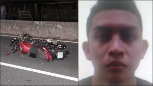Motociclista murió tras chocar con parte trasera de furgón en movimiento