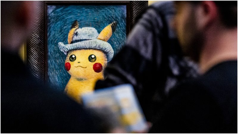 Pokémon en el museo Van Gogh de Ámsterdam