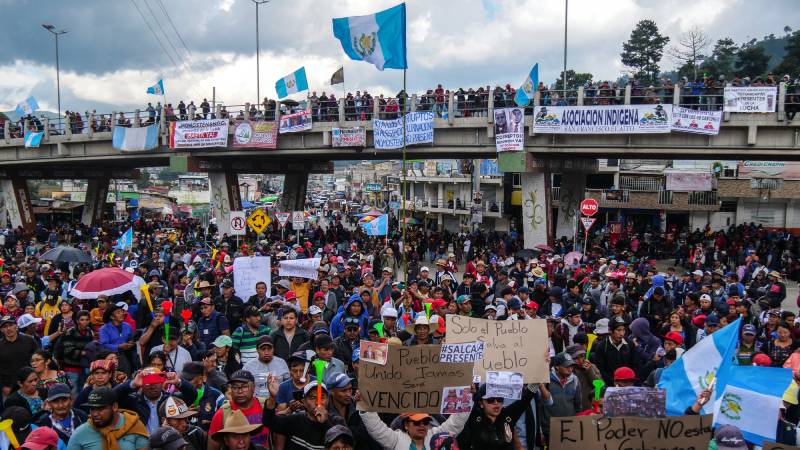 Protestas en Guatemala