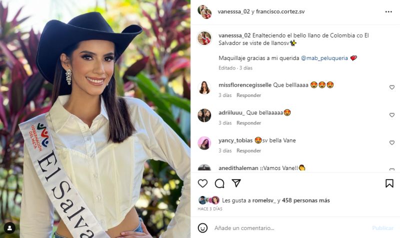 Vanessa Comayagua representa al país Reinado Internacional del Joropo