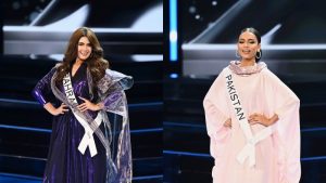 En Miss Universo, delegadas de Baréin y Pakistán se lucen con singulares trajes de baño