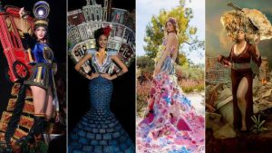Fiesta en Miss Universo por la competencia de Trajes Nacionales