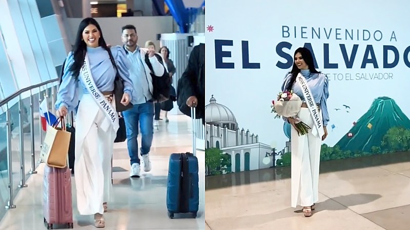 Misses en El Salvador para Miss Universo. Panamá