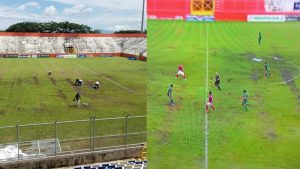 Mal estado del estadio Juan Francisco Barrera