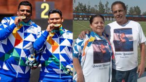 Padres Roberto Hernandez oro Panamericano Santiago