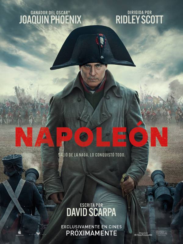 Póster del filme "Napoleón" de Ridley Scott