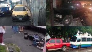 Cuatro conductores ebrios detenidos en San Salvador tras provocar accidentes