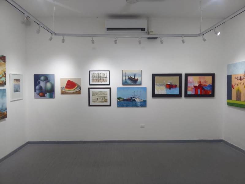 Son más de 38 obras las que reposan en el espacio de Galería Izalco Art para el disfrute del público.